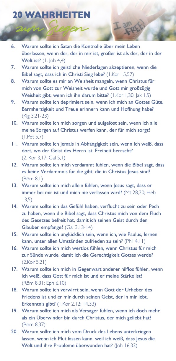 ID Karte - 20 Wahrheiten (10 Stück)