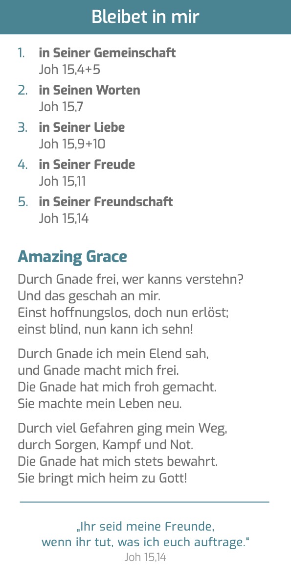 Grace Card - Einheit 6 - fruchtbar (10 Stück)