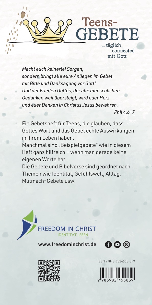 Gebetsheft "Gebete für Teens"