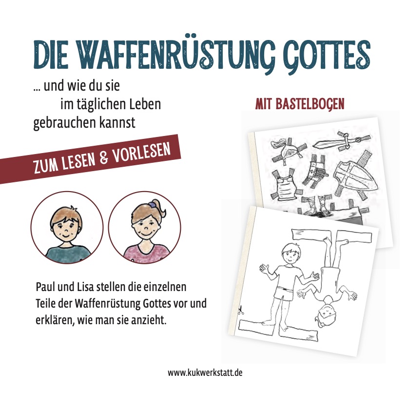 Die Waffenrüstung Gottes (mit Bastelbogen)
